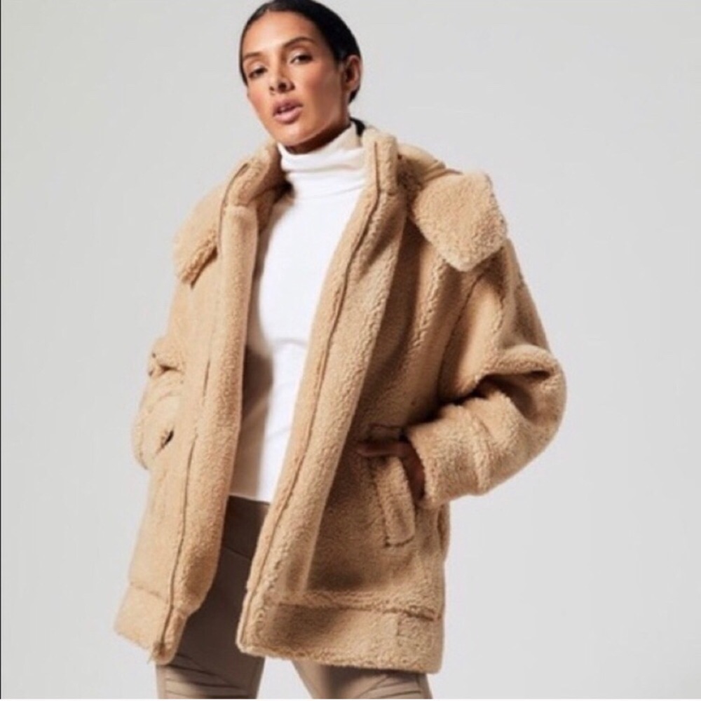 ALO Yoga | oversized teddy jacket with hood